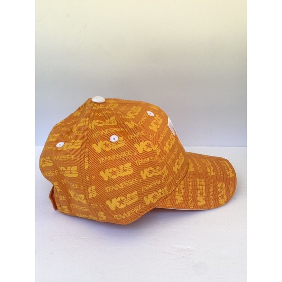 Vintage New Tennessee VOLS All Over Print Embroidered T Strapback Hat Cap - Picture 4 of 8